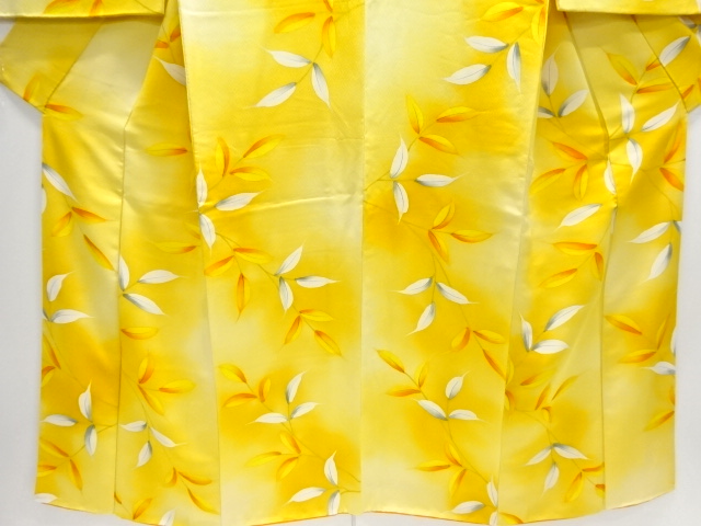  草葉模様小紋着物